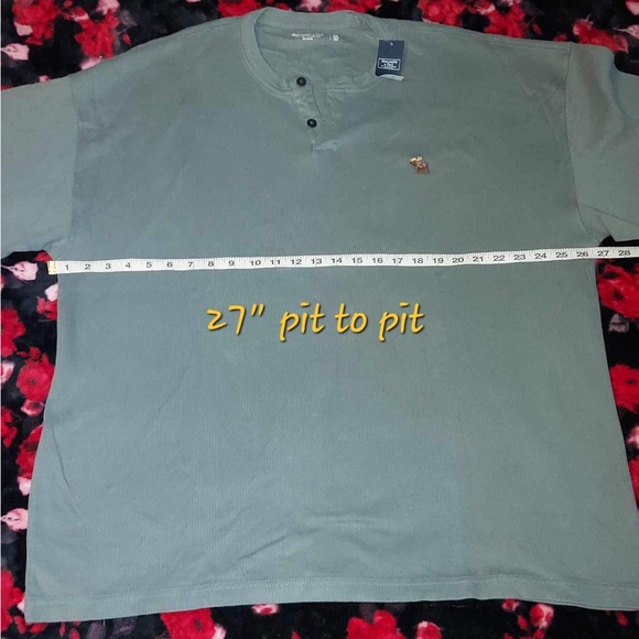 Abercrombie and Fitch Henley Long sleeve size XXL NWT - Picture 4 of 6